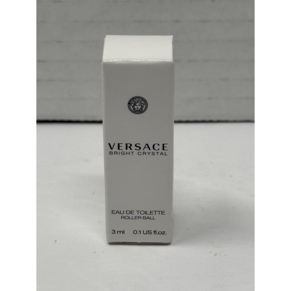 New Versace Bright Crystal Eau De Toilette Rollerball Mini Size 0.1 oz / 3 ml